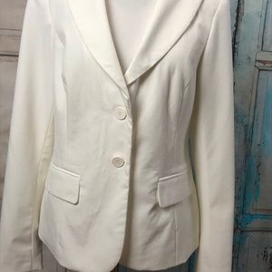 New York & Company Winter White Blazer 8